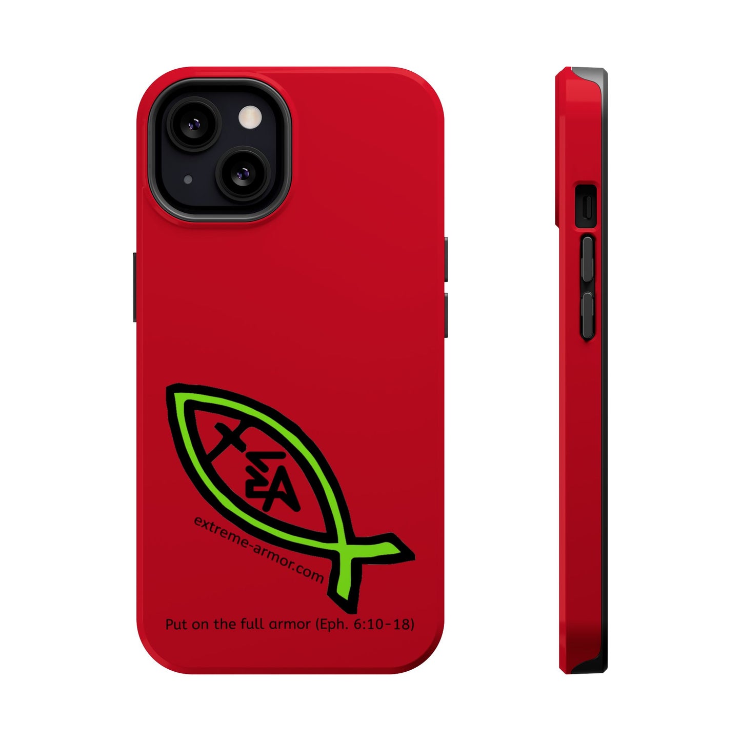 I-phone Magnetic Case (Extreme-Armor) Red