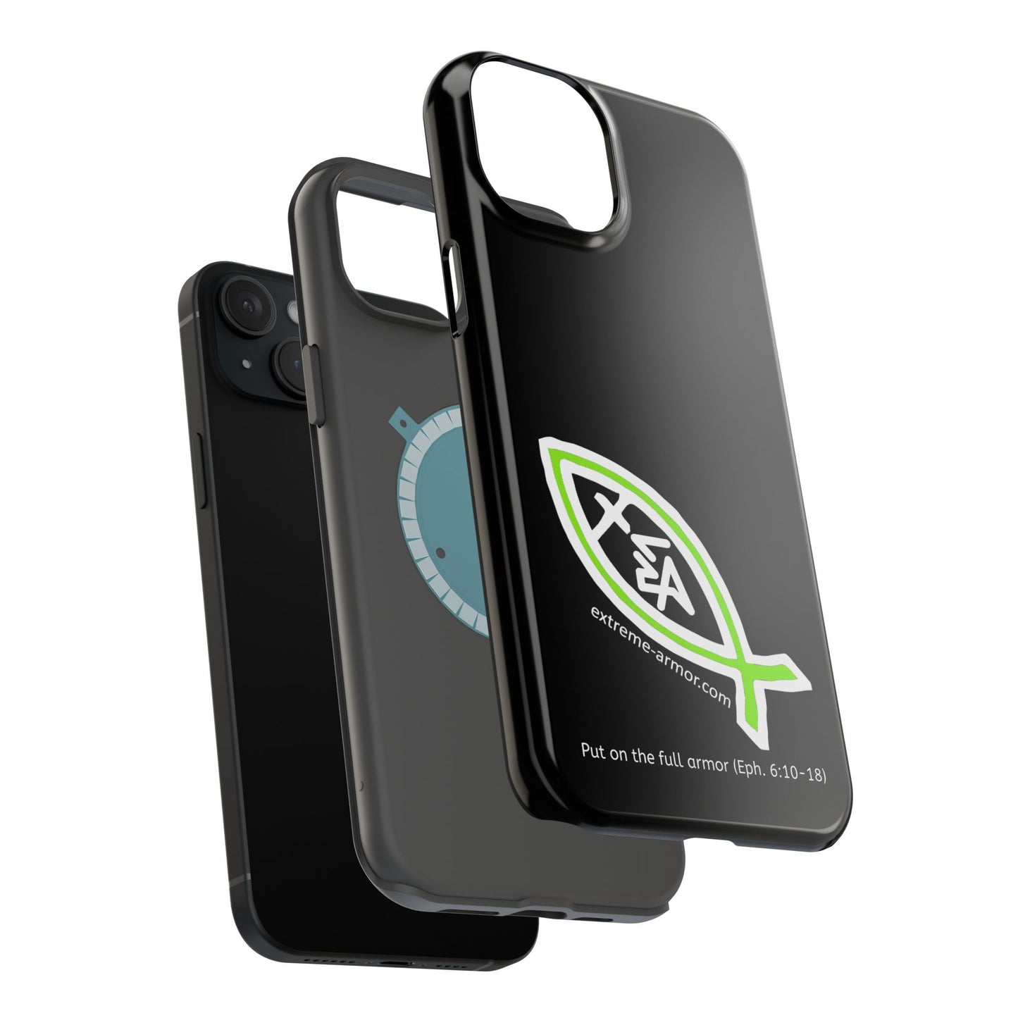 I-phone Magnetic Case (Extreme-Armor) Black