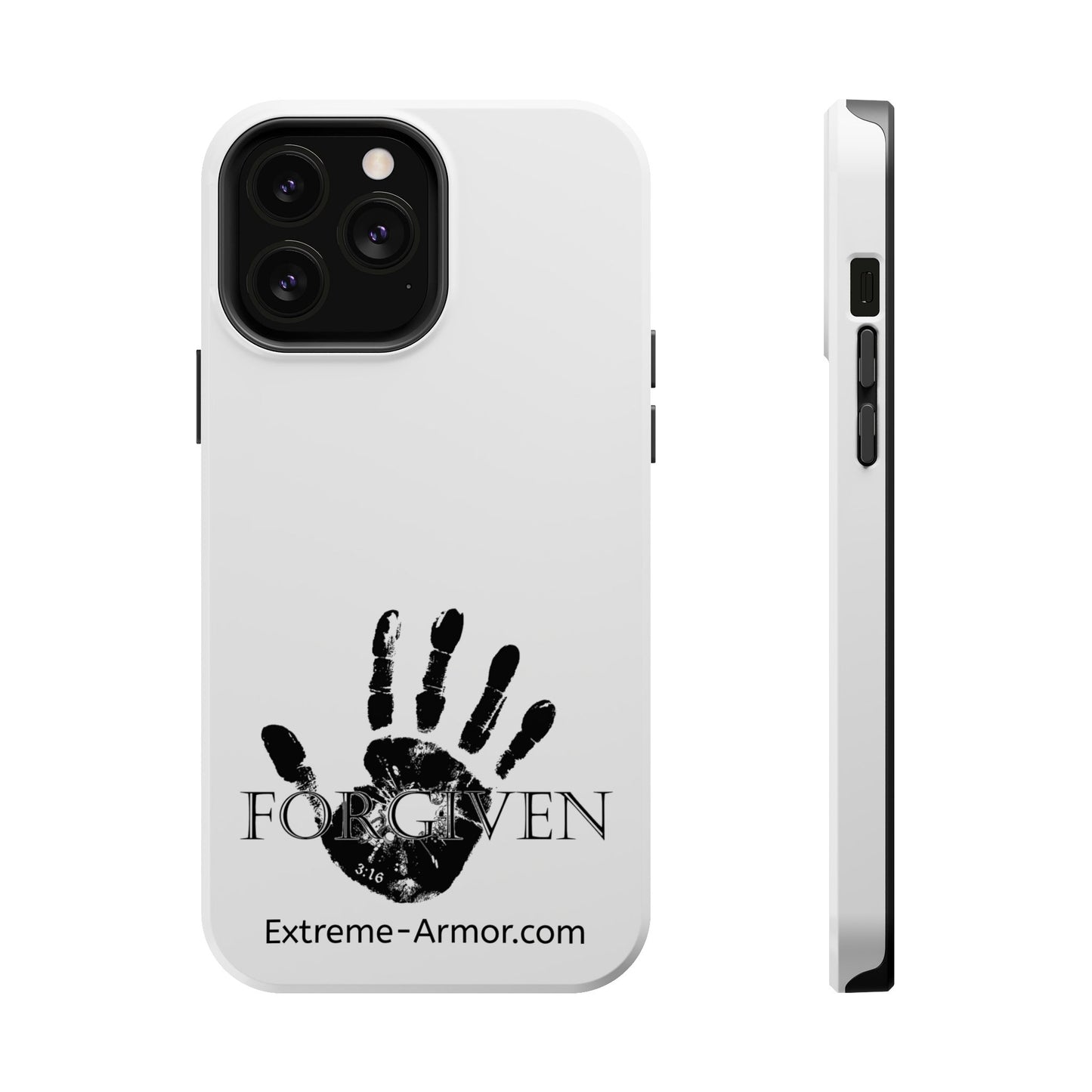 I-phone Magnetic Case (Forgiven) White