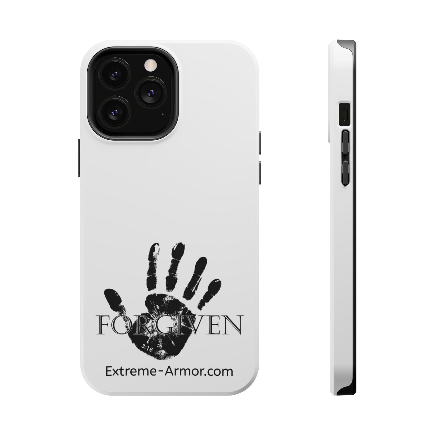 I-phone Magnetic Case (Forgiven) White