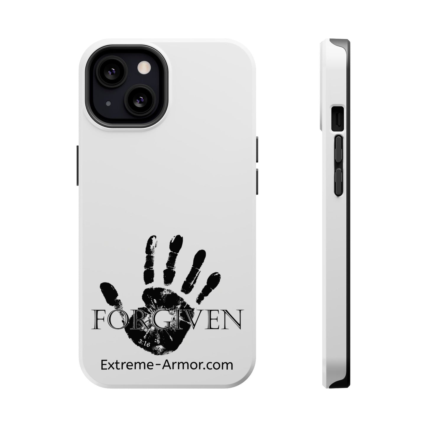 I-phone Magnetic Case (Forgiven) White