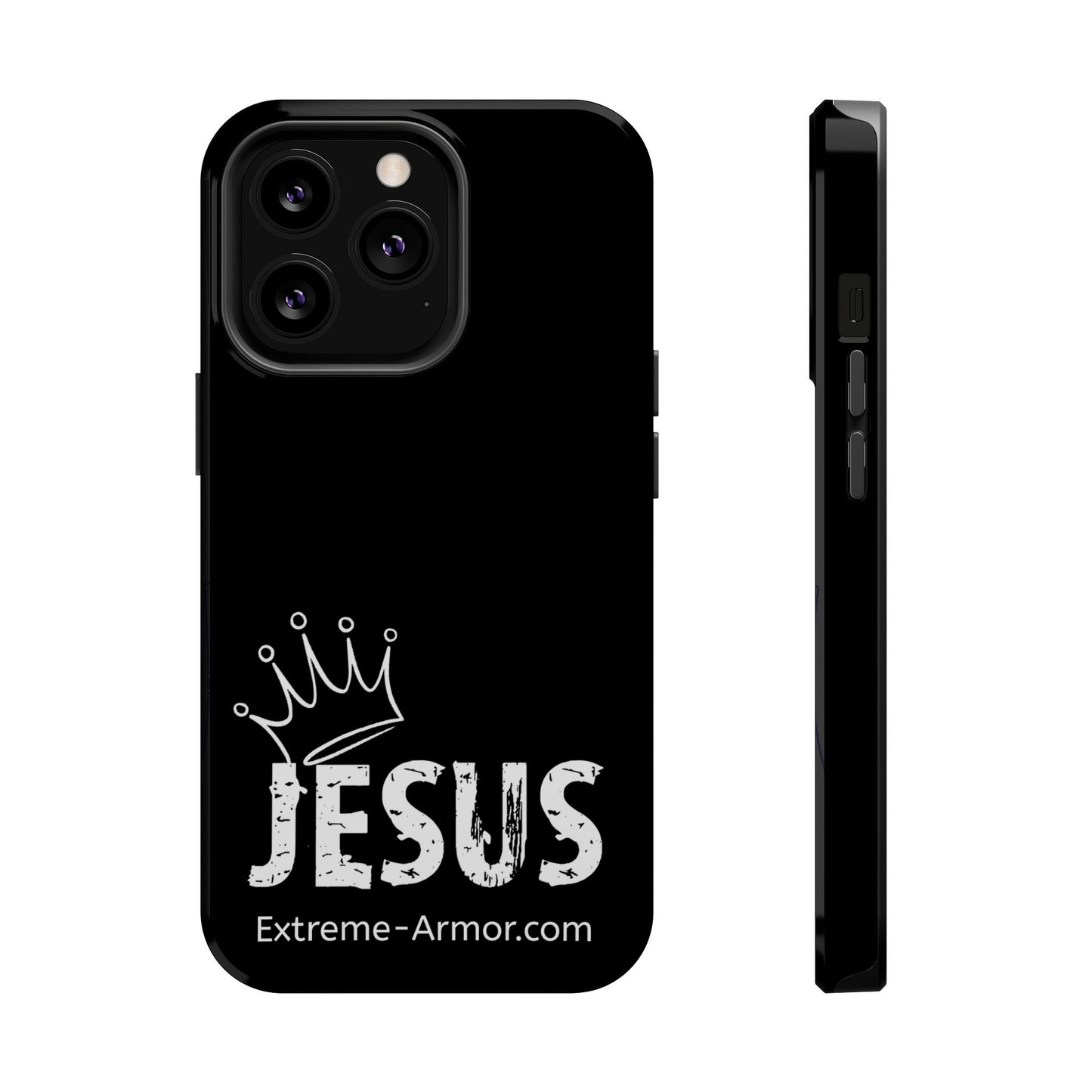 I-phone Magnetic Case (King Jesus) Black