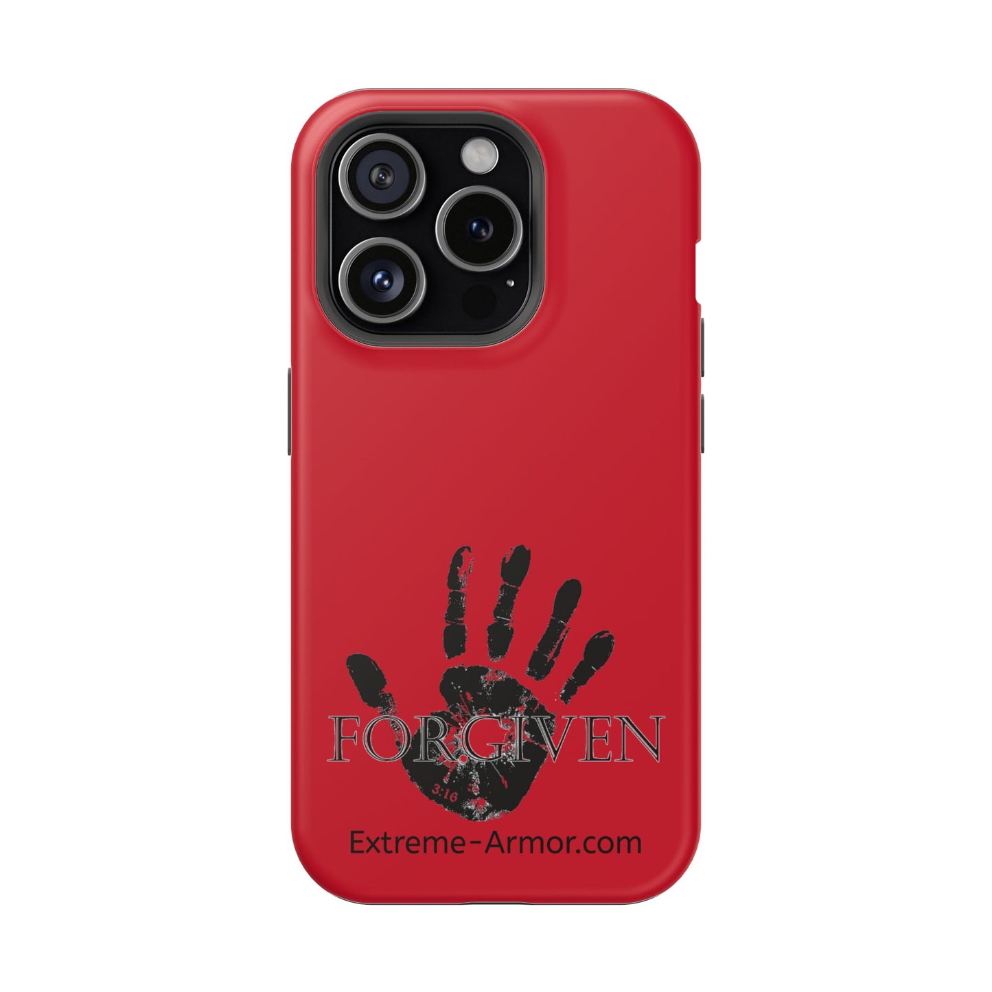 I-phone Magnetic Case (Forgiven) Red