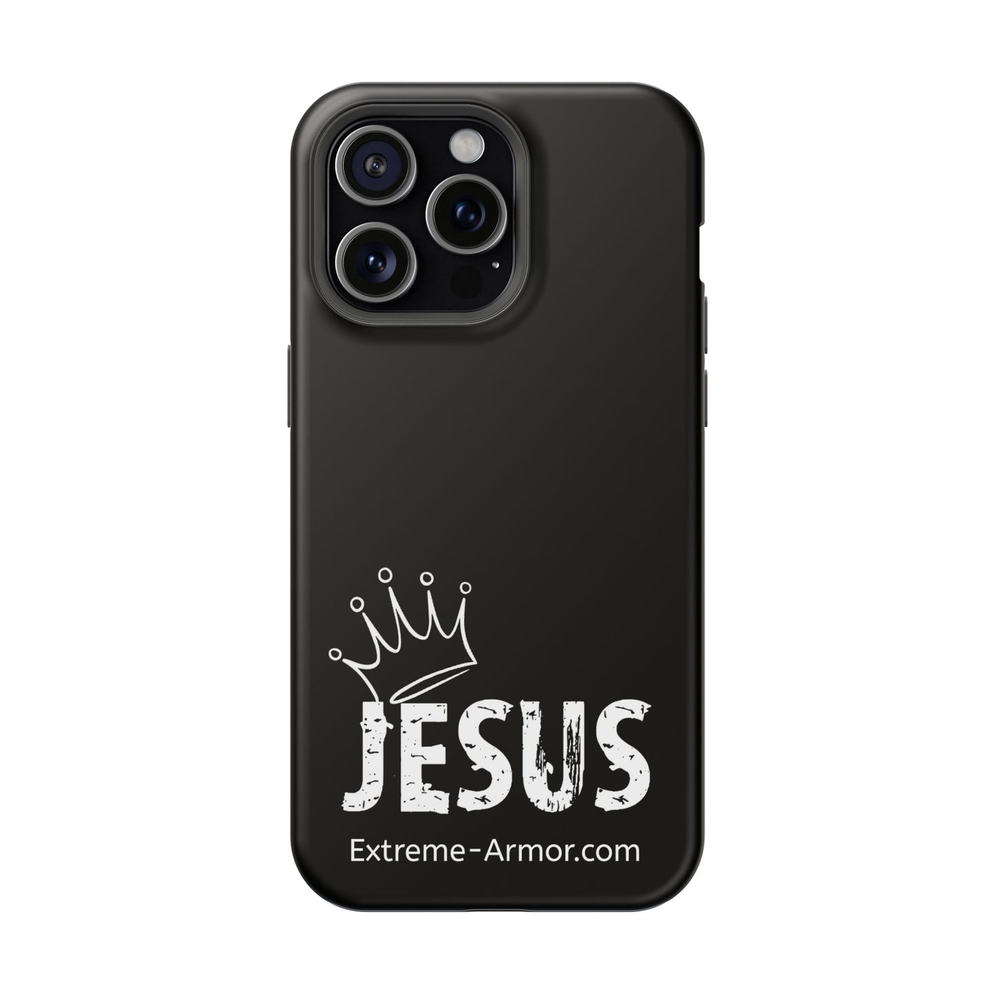 I-phone Magnetic Case (King Jesus) Black