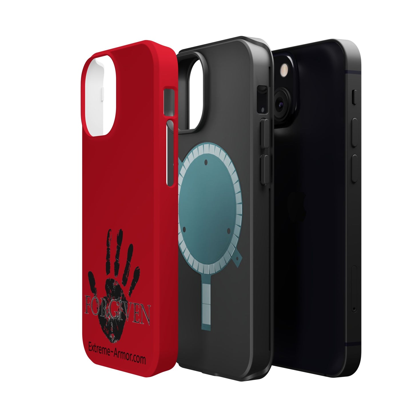 I-phone Magnetic Case (Forgiven) Red