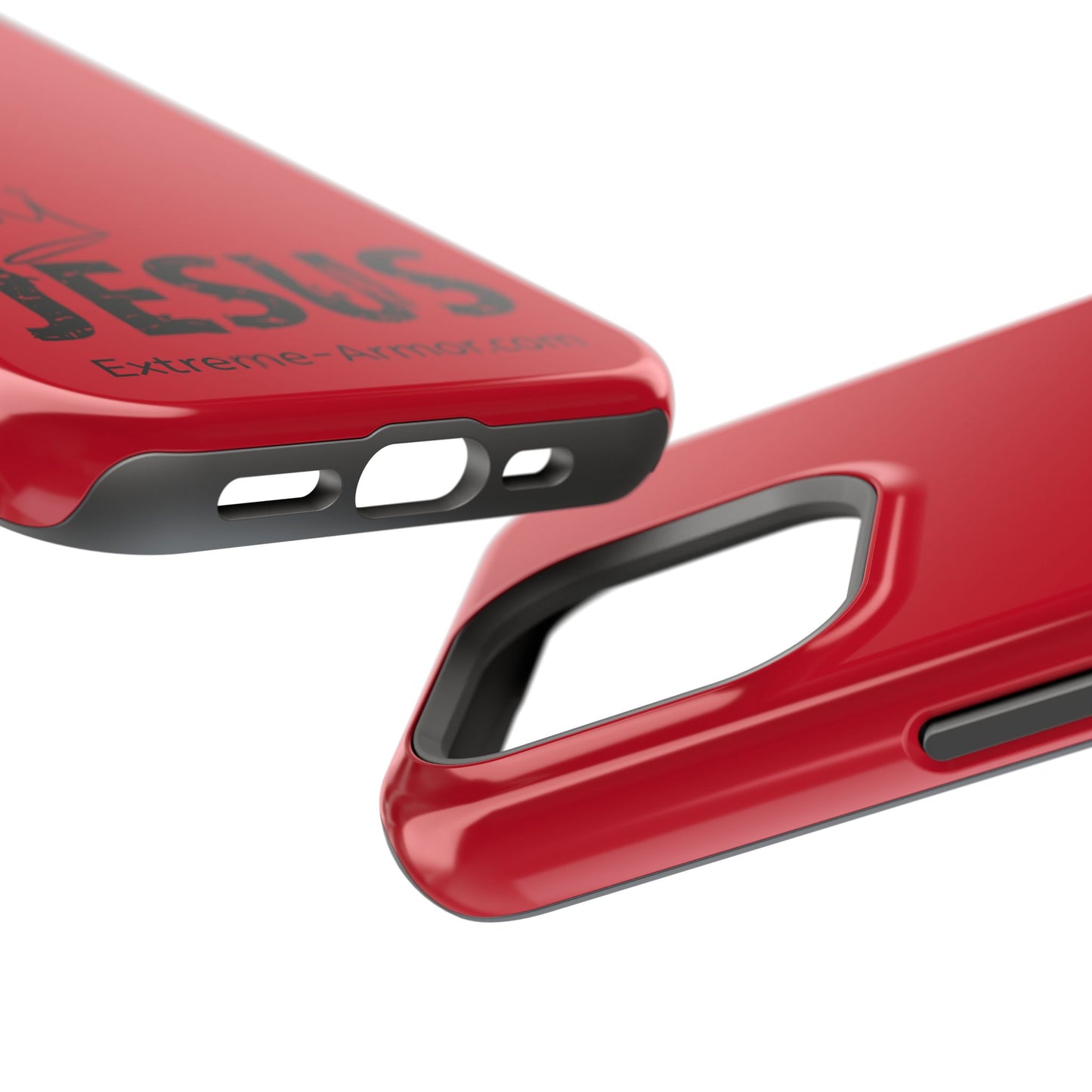 I-phone Magnetic Case (King Jesus) Red