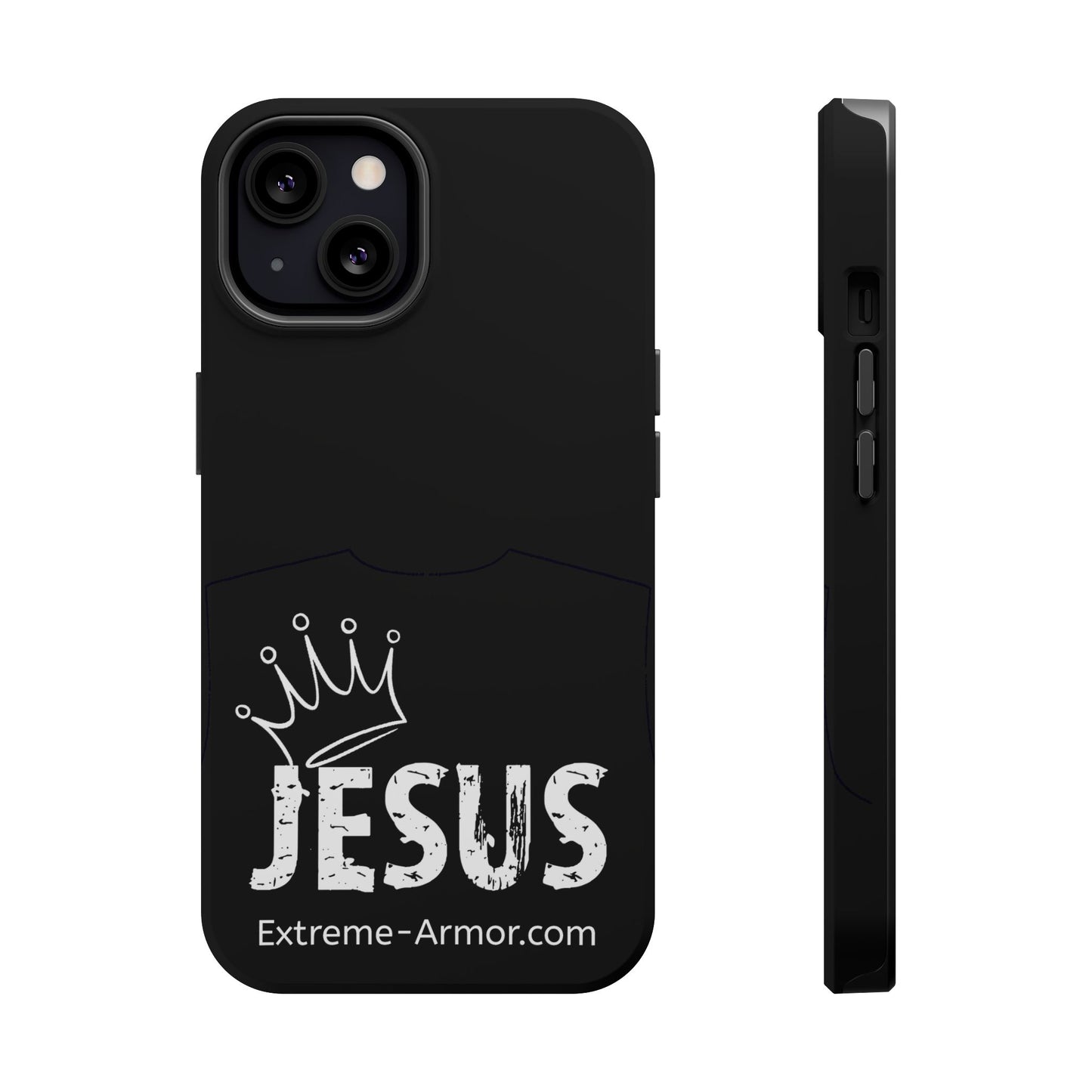 I-phone Magnetic Case (King Jesus) Black