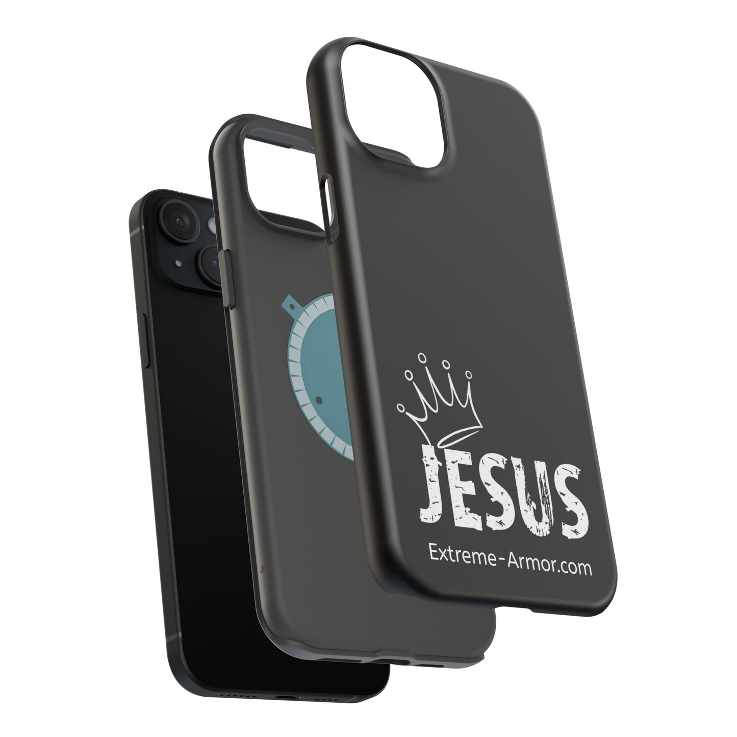 I-phone Magnetic Case (King Jesus) Black