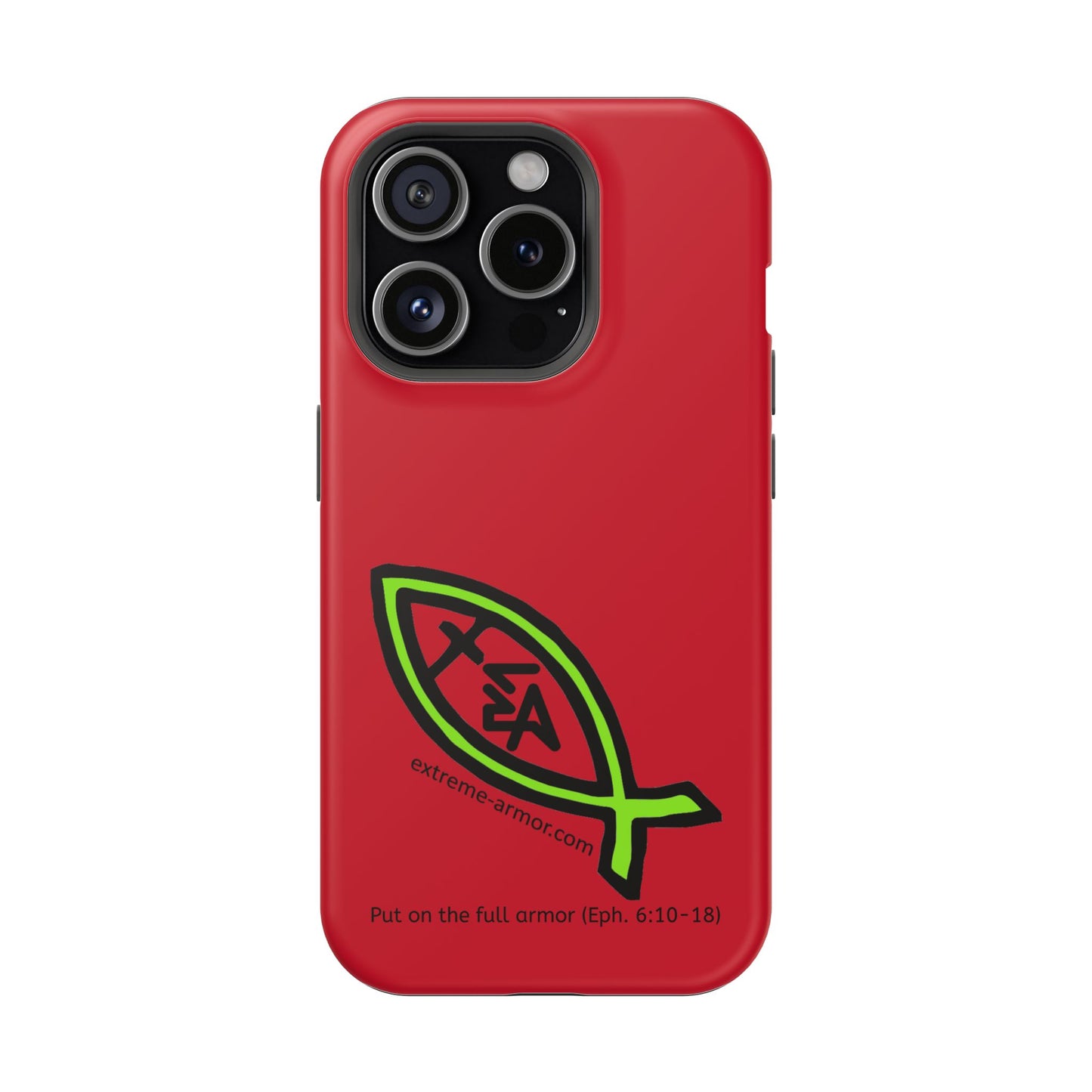 I-phone Magnetic Case (Extreme-Armor) Red