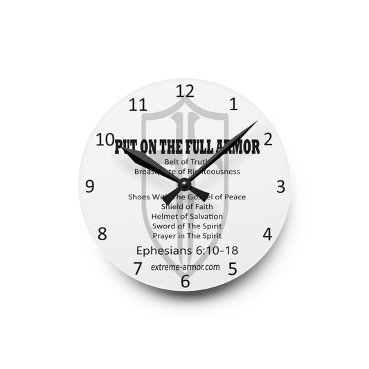 Armor Acrylic Wall Clock