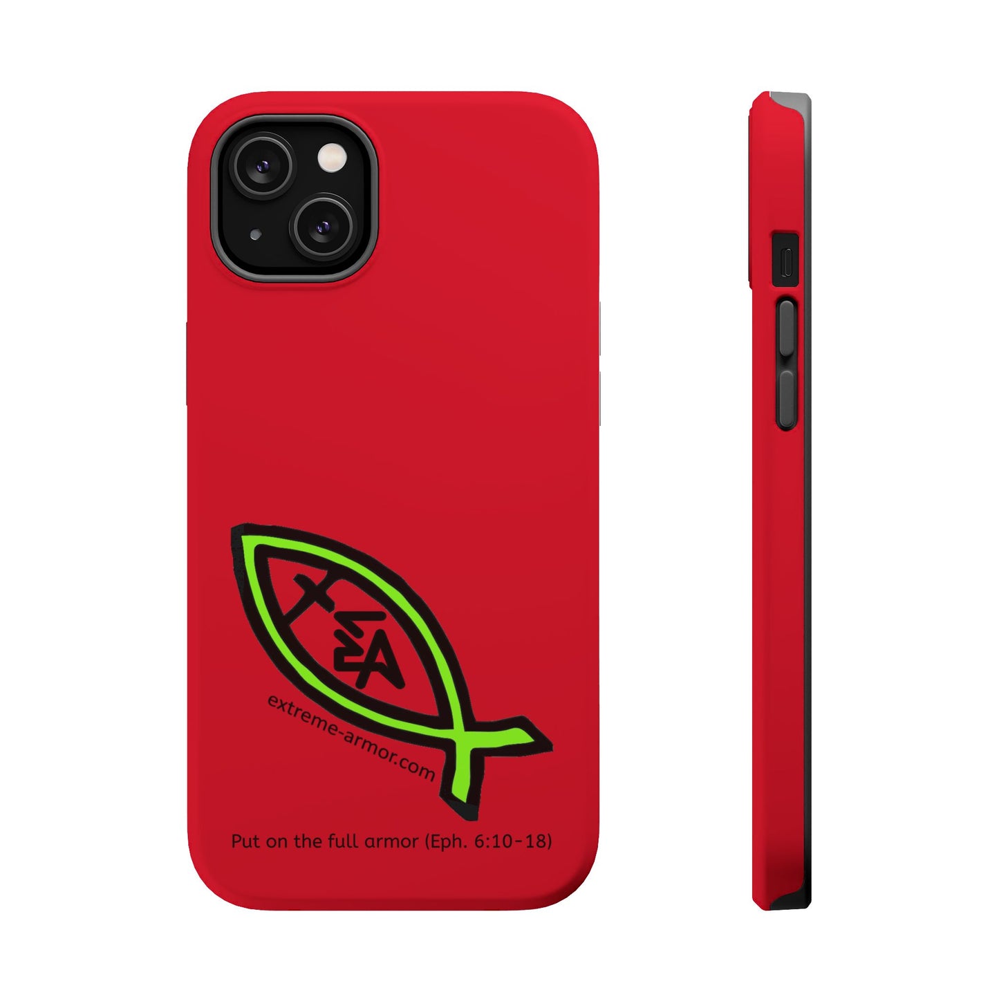 I-phone Magnetic Case (Extreme-Armor) Red