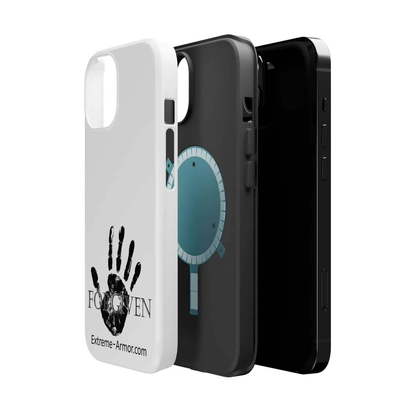 I-phone Magnetic Case (Forgiven) White