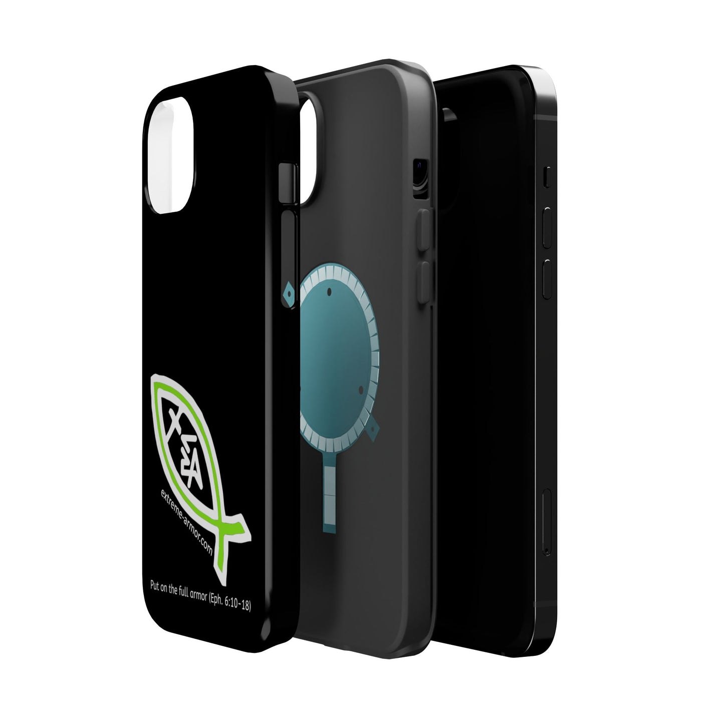 I-phone Magnetic Case (Extreme-Armor) Black