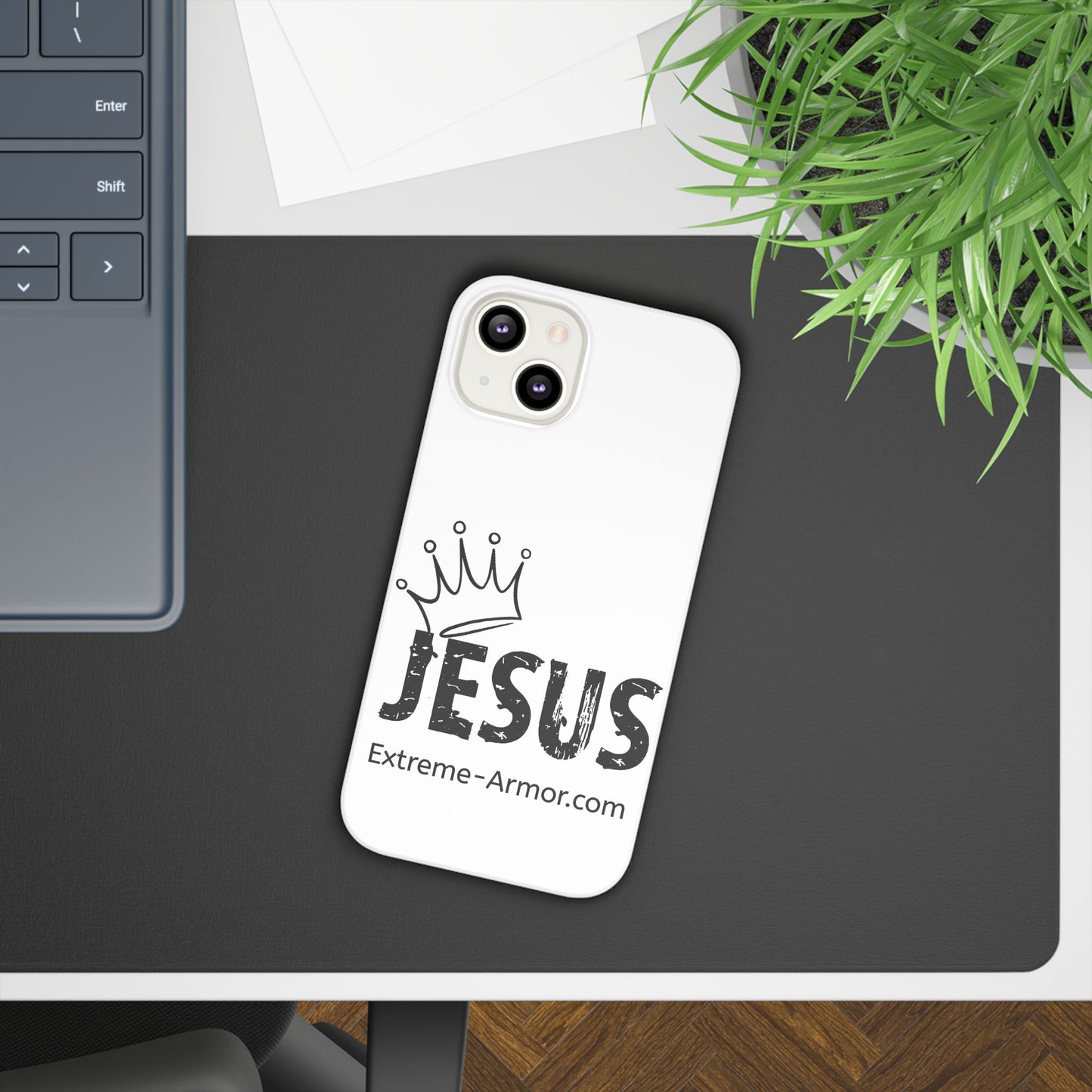 King Jesus White Slim phone Cases