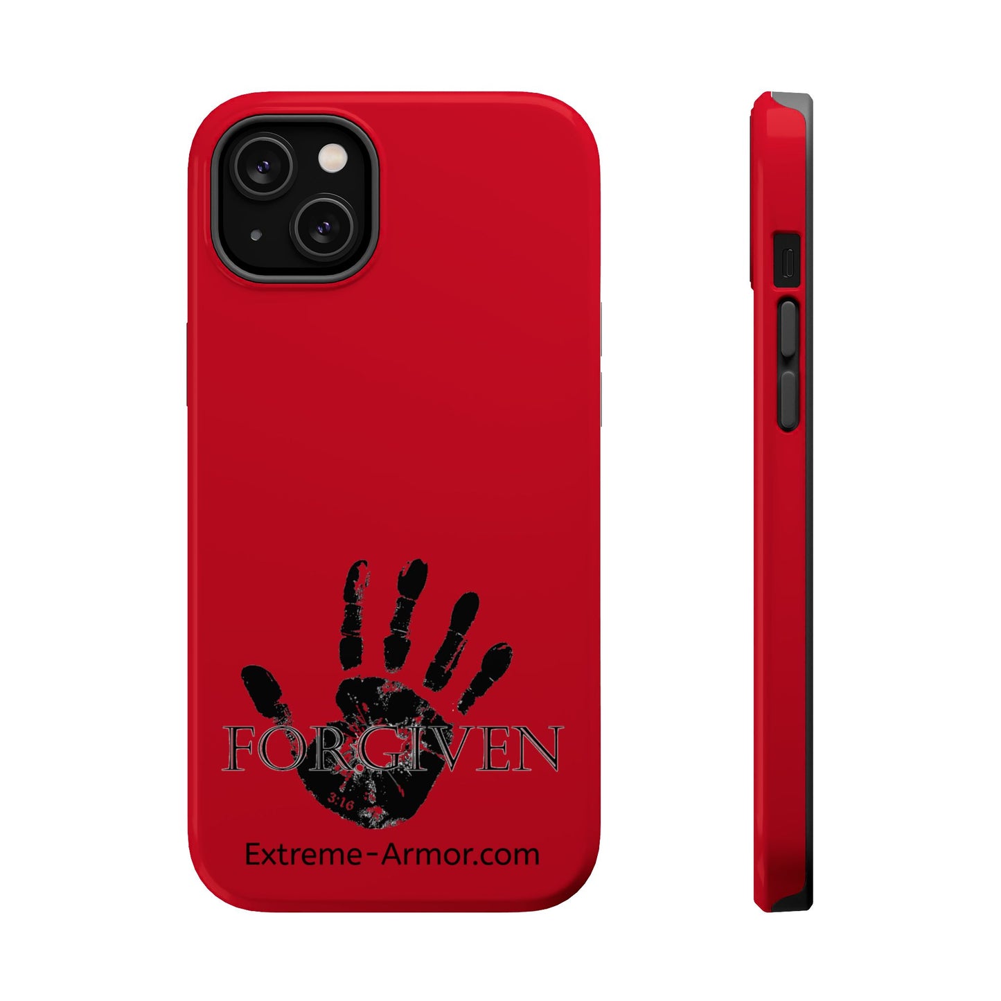 I-phone Magnetic Case (Forgiven) Red