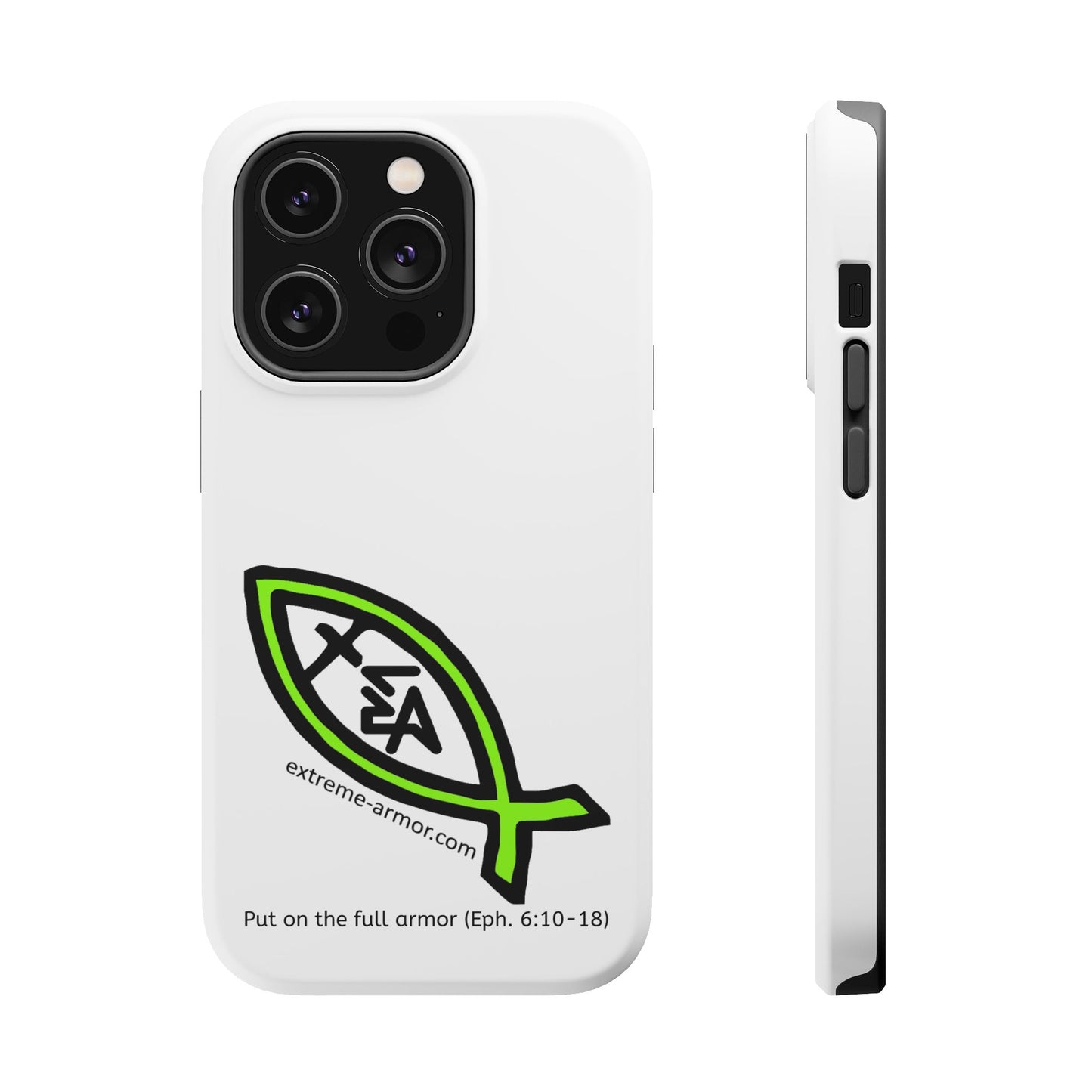 I-phone Magnetic Case (Extreme-Armor) White