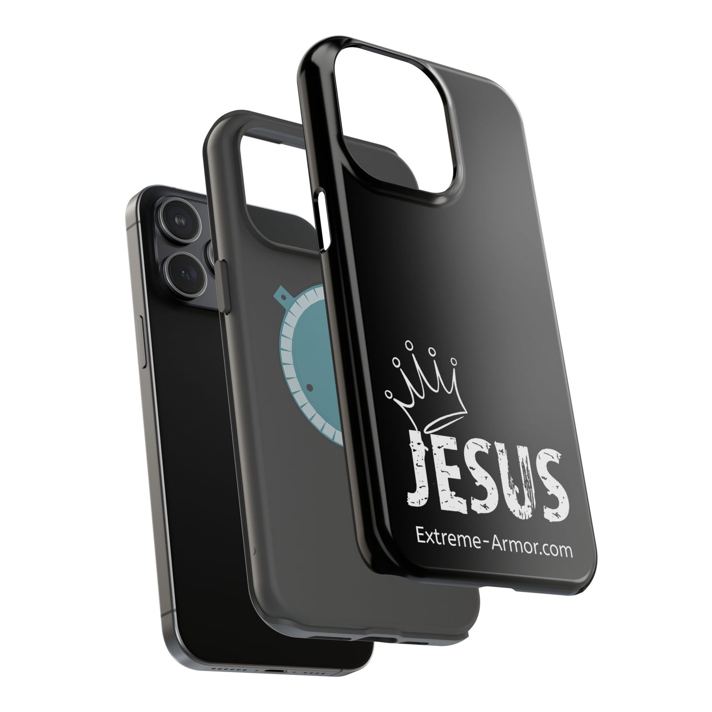 I-phone Magnetic Case (King Jesus) Black