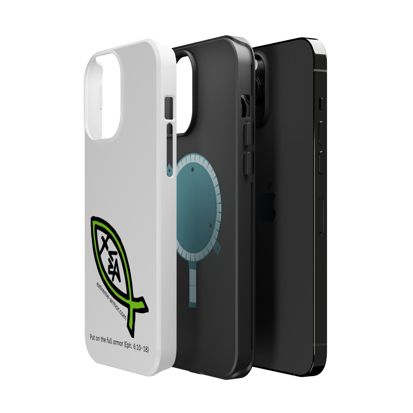 I-phone Magnetic Case (Extreme-Armor) White