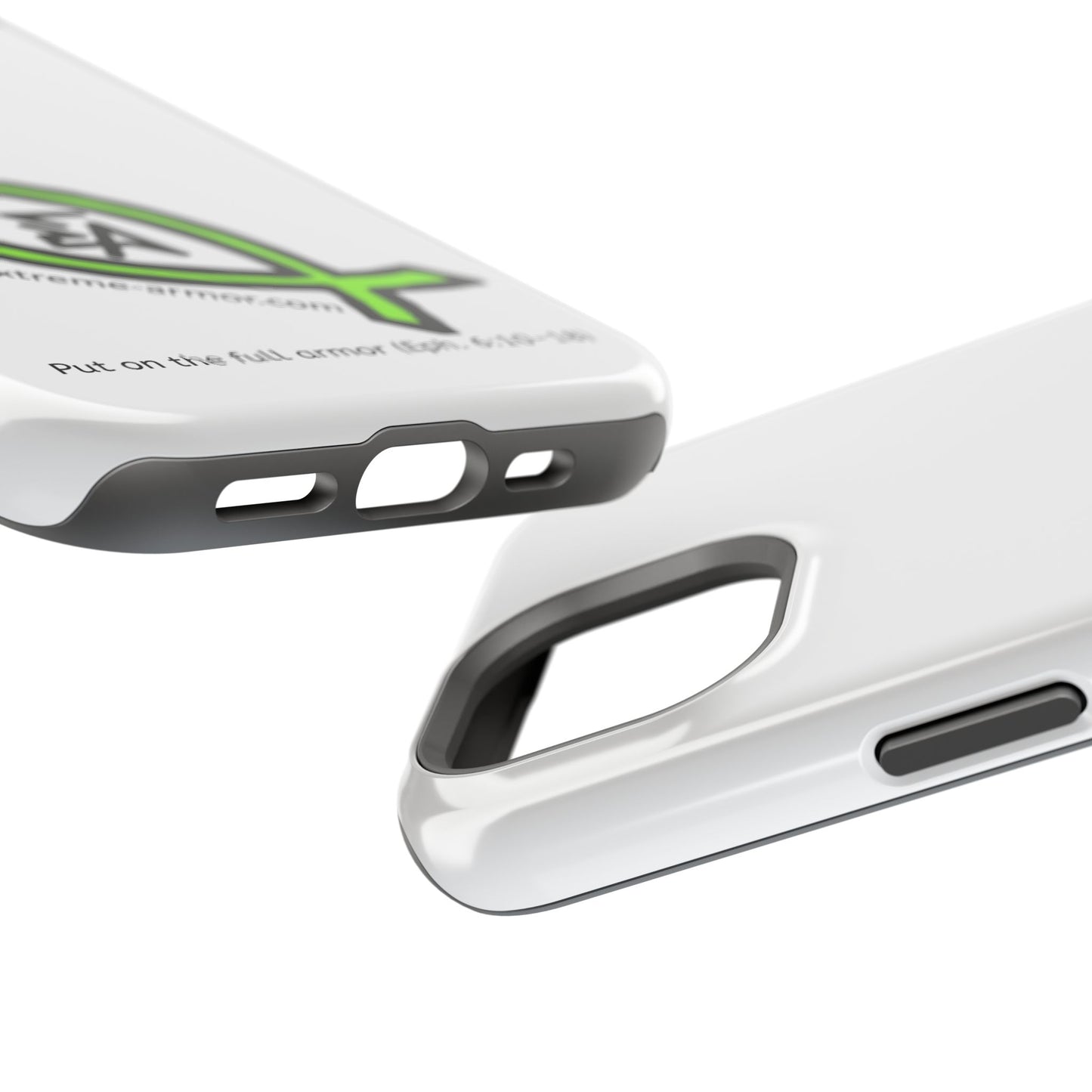 I-phone Magnetic Case (Extreme-Armor) White