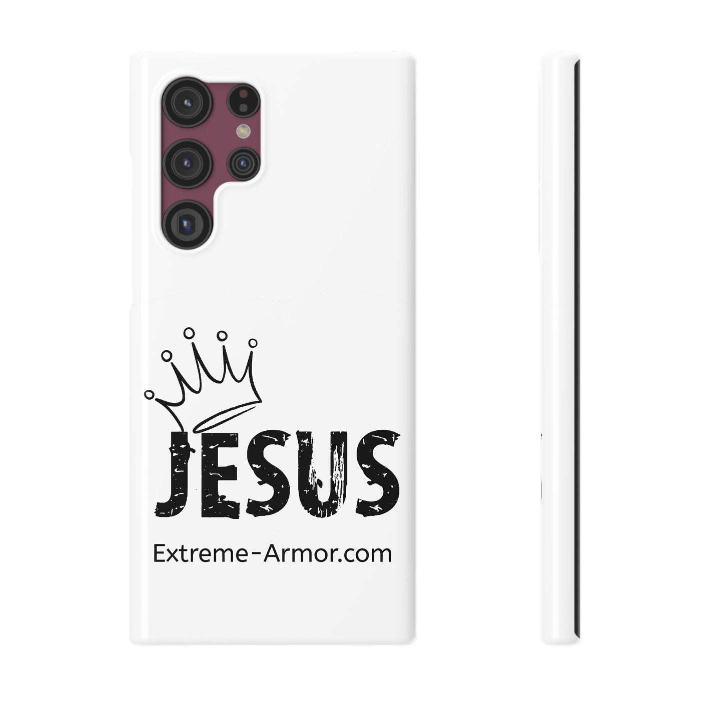 King Jesus White Slim phone Cases