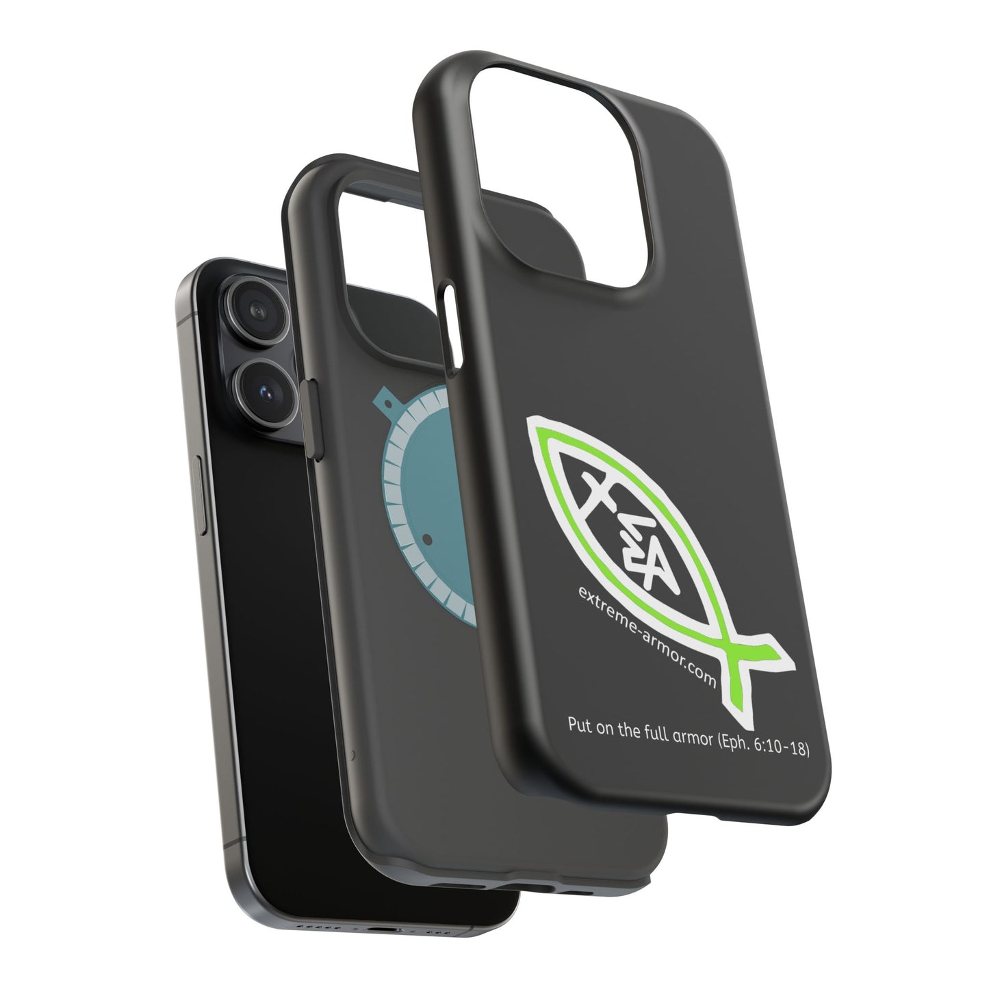 I-phone Magnetic Case (Extreme-Armor) Black