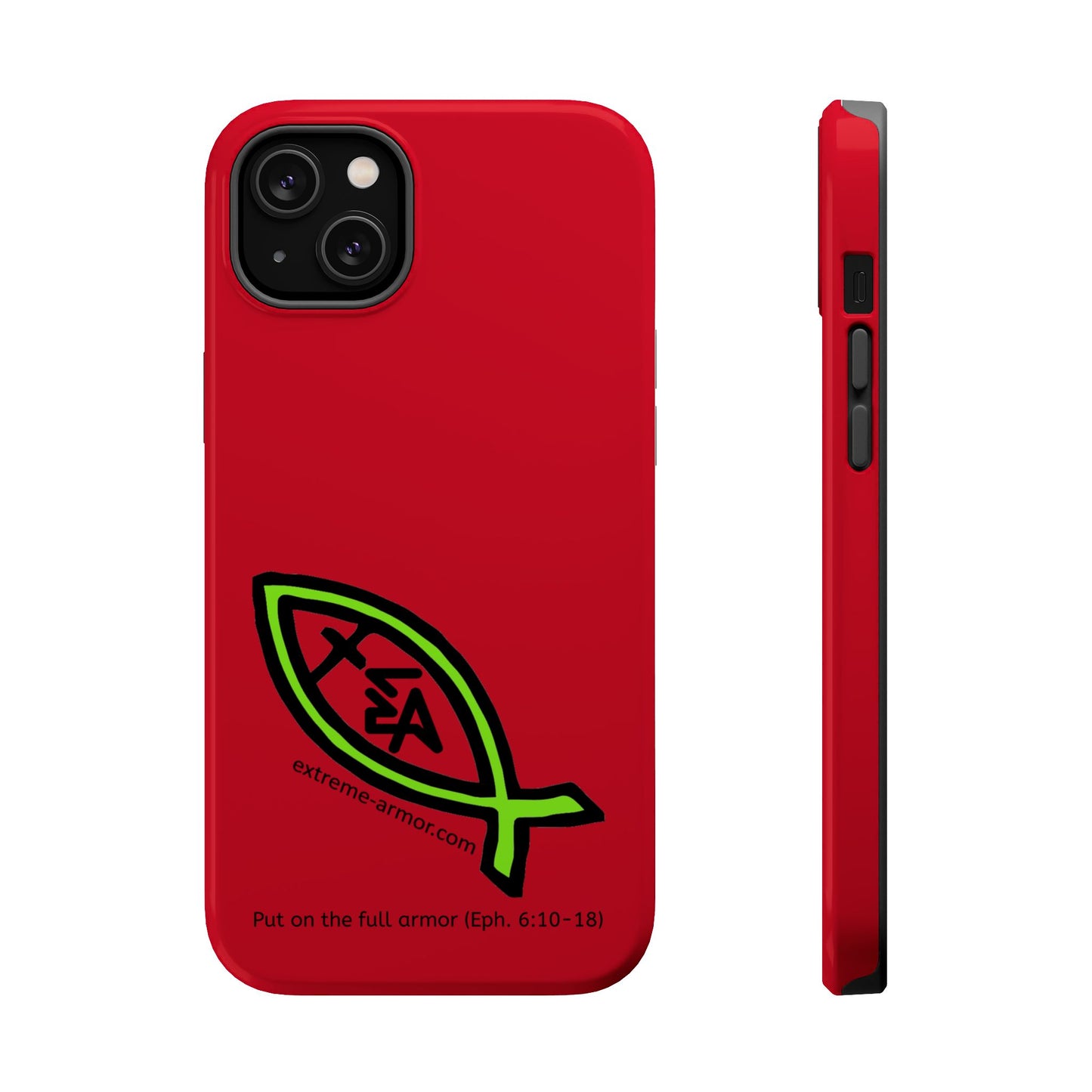 I-phone Magnetic Case (Extreme-Armor) Red