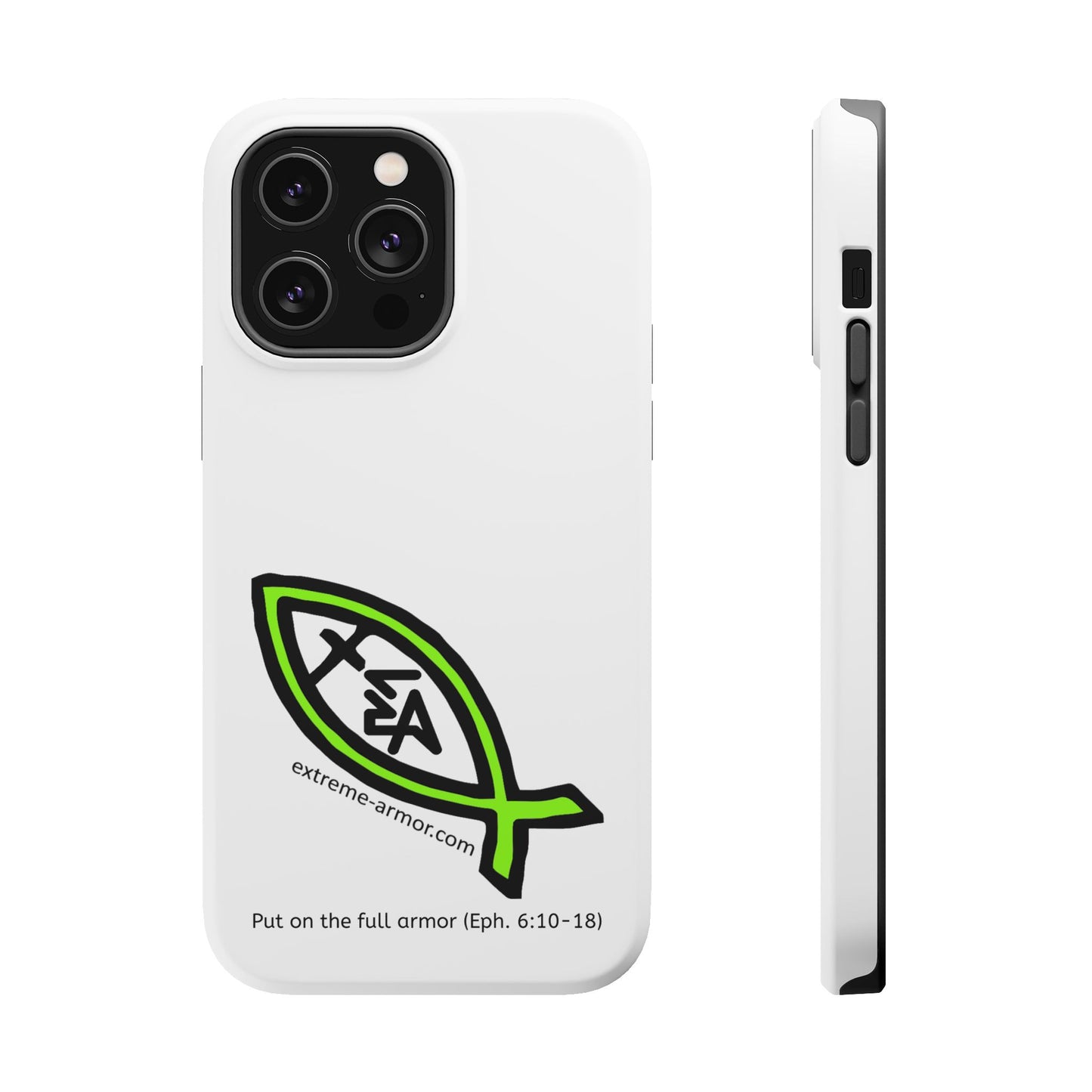 I-phone Magnetic Case (Extreme-Armor) White