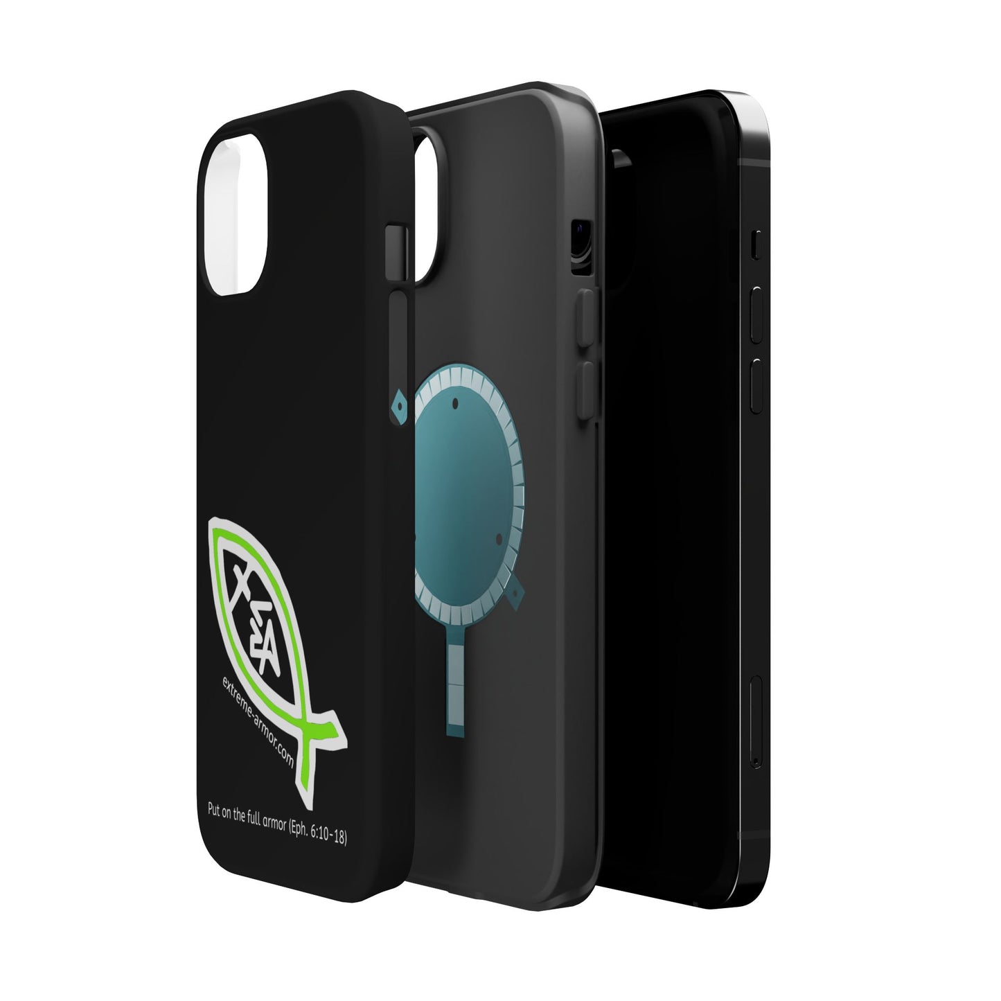 I-phone Magnetic Case (Extreme-Armor) Black