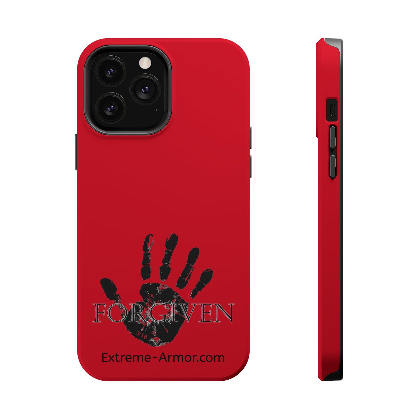 I-phone Magnetic Case (Forgiven) Red