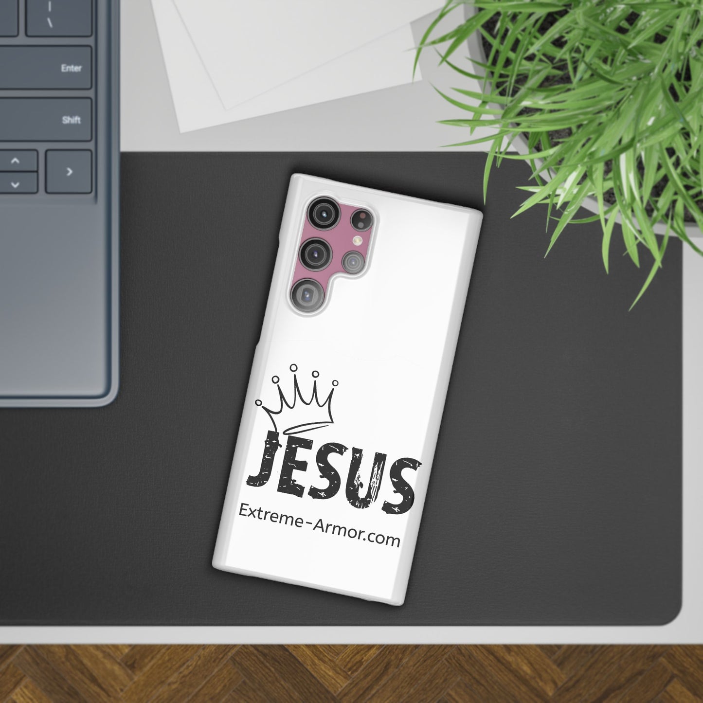 King Jesus White Slim phone Cases